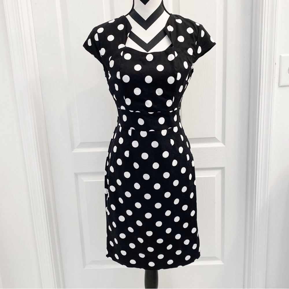 Grace Karin Retro Polka Dot Dress Size M
